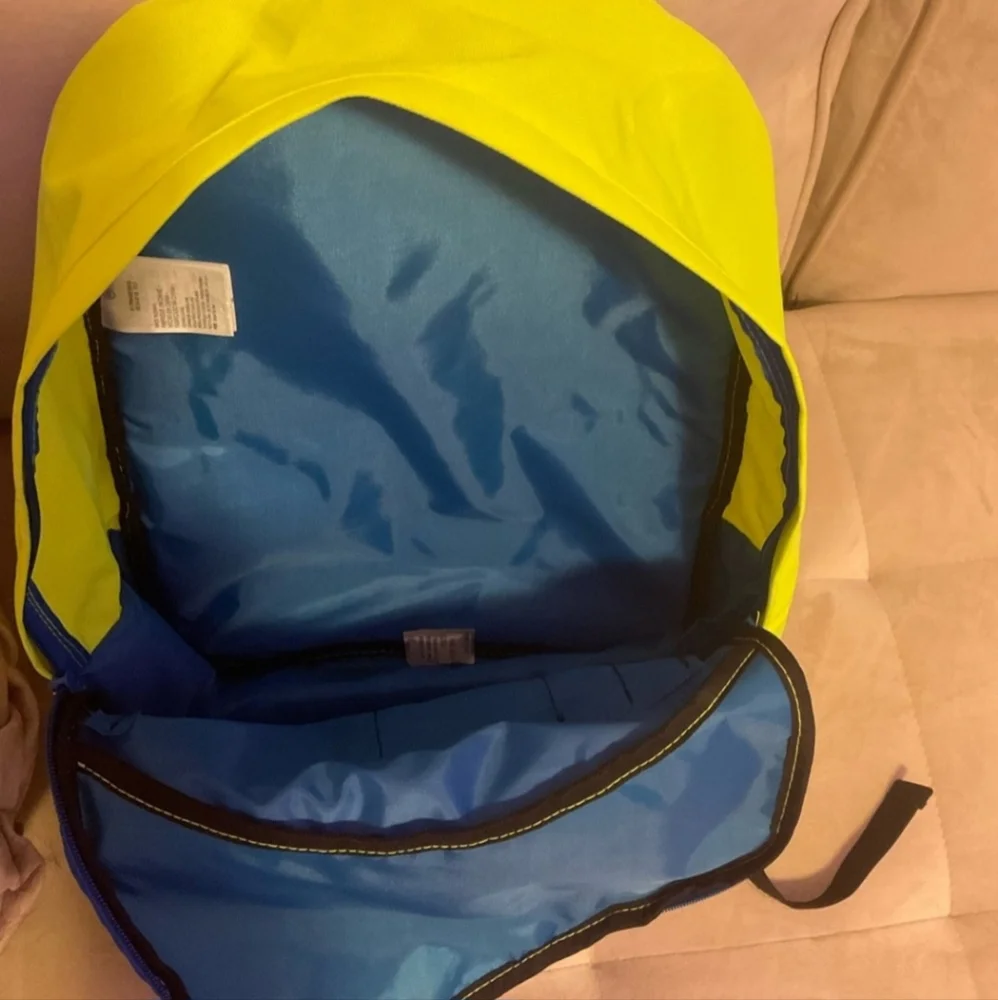 Converse Kids Backpack in Neon Yellow and Blue